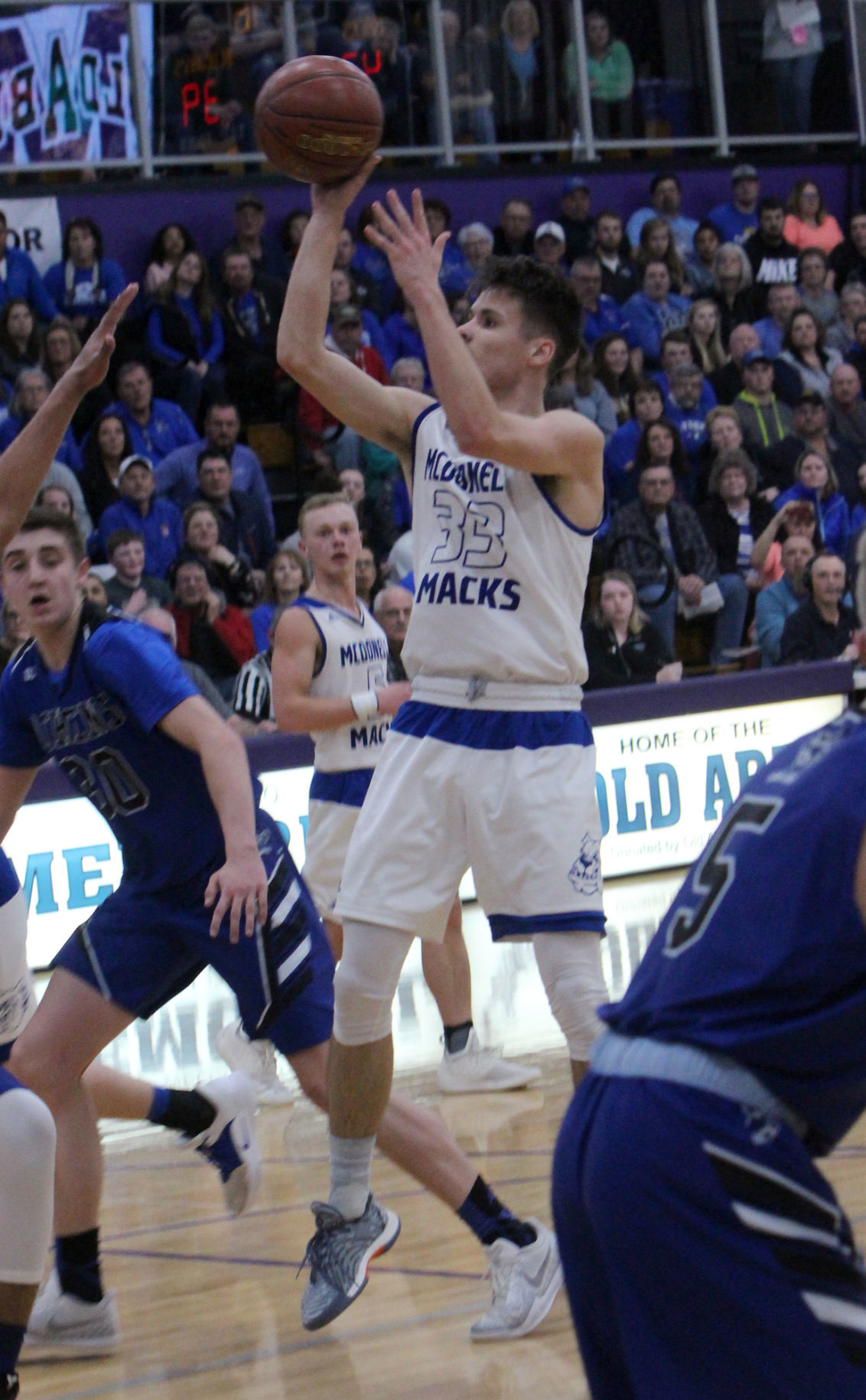 Athens vs McDonell boys basketball at Eau Claire Memorial 3-7-19
